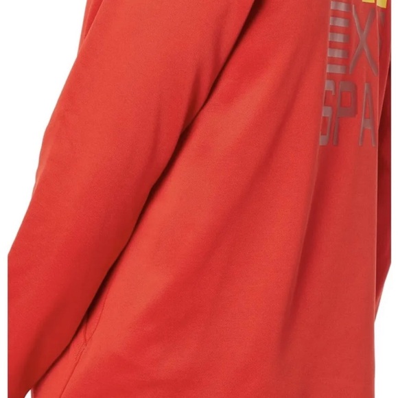 Men’s Puma Spain Espana National Soccer Team Red Fleece Hoodie Size Medium L/S - Picture 12 of 13